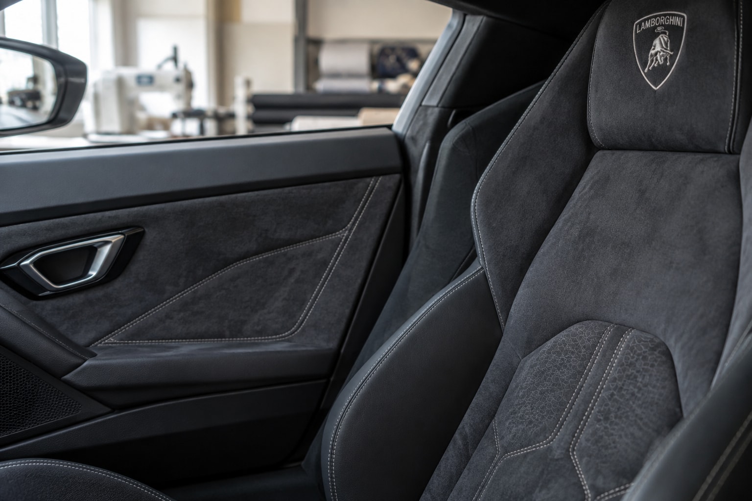Suede-like interior trim: Material texture · Motenza, Hollywood FL