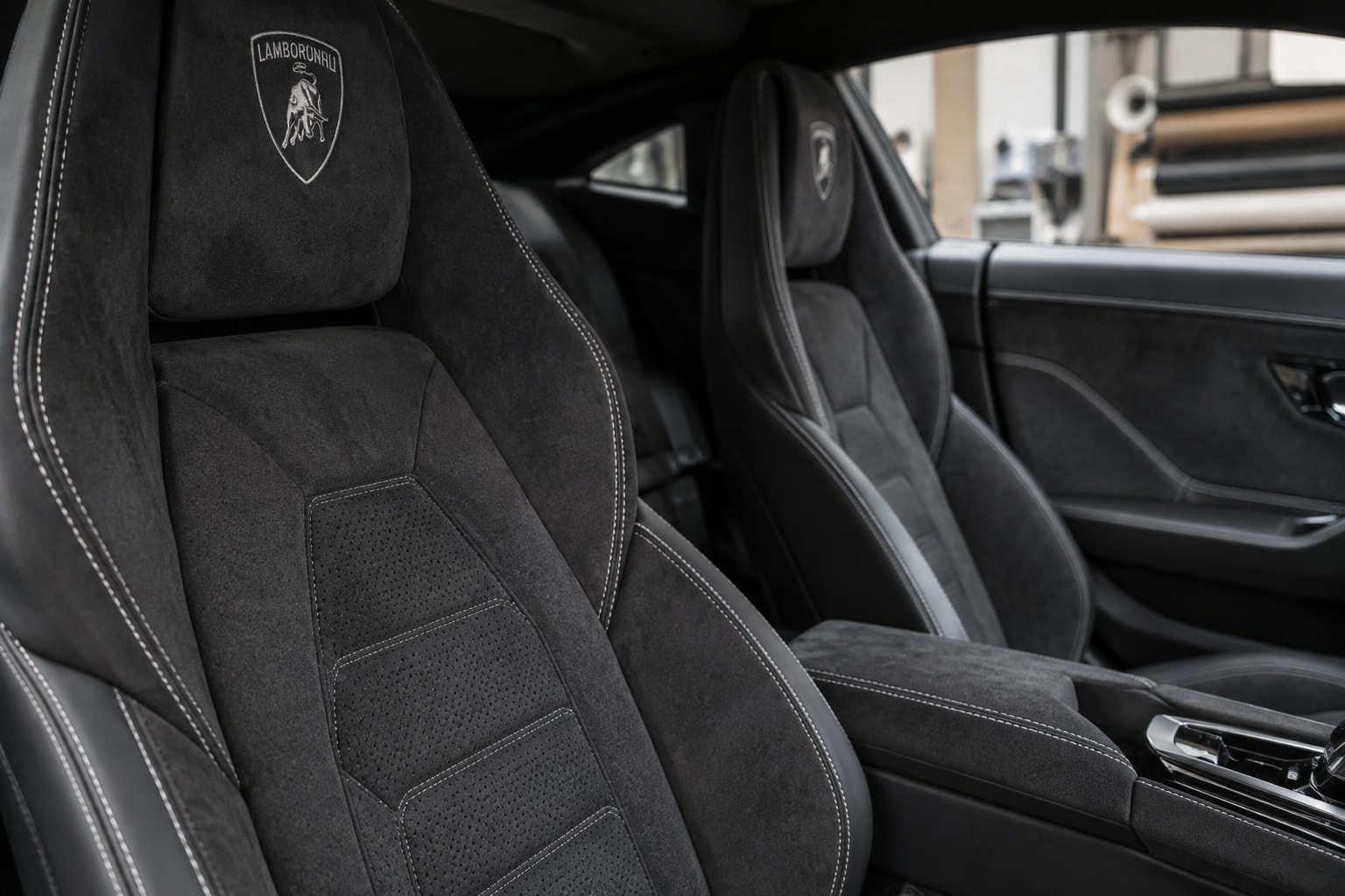 Suede-like interior trim: Seam detail · Motenza, Hollywood FL