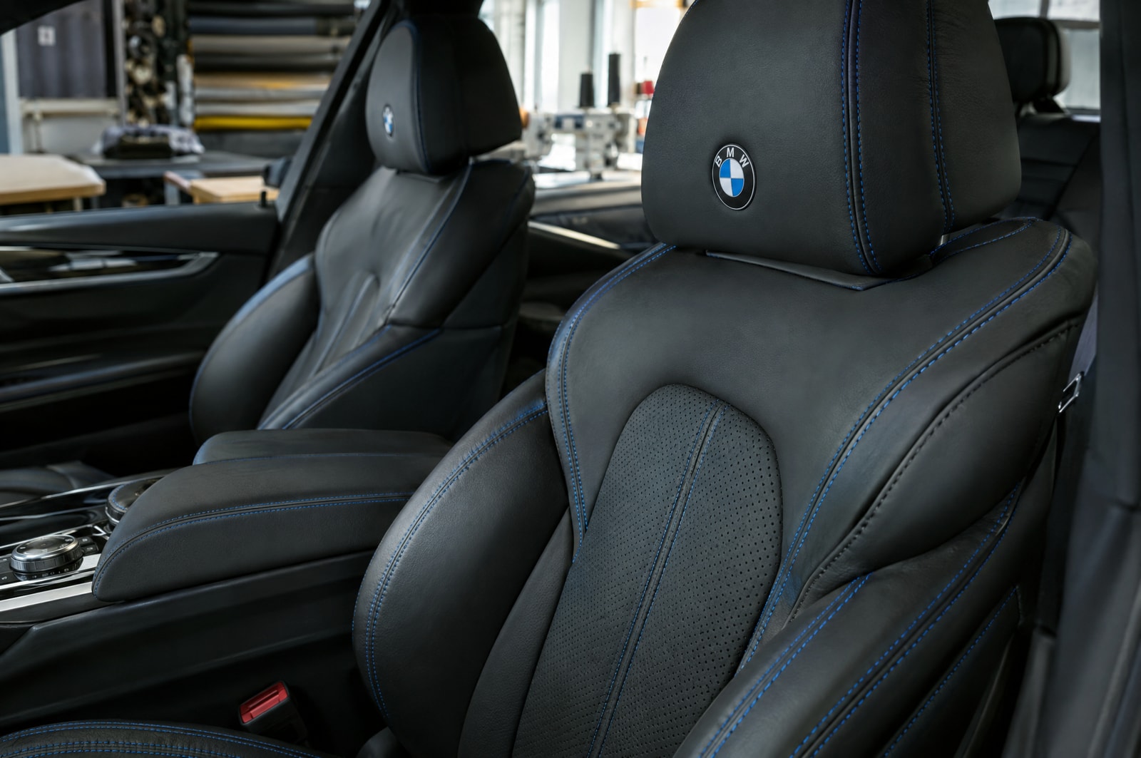 BMW-style sport upholstery: Material texture · Motenza, Hollywood FL