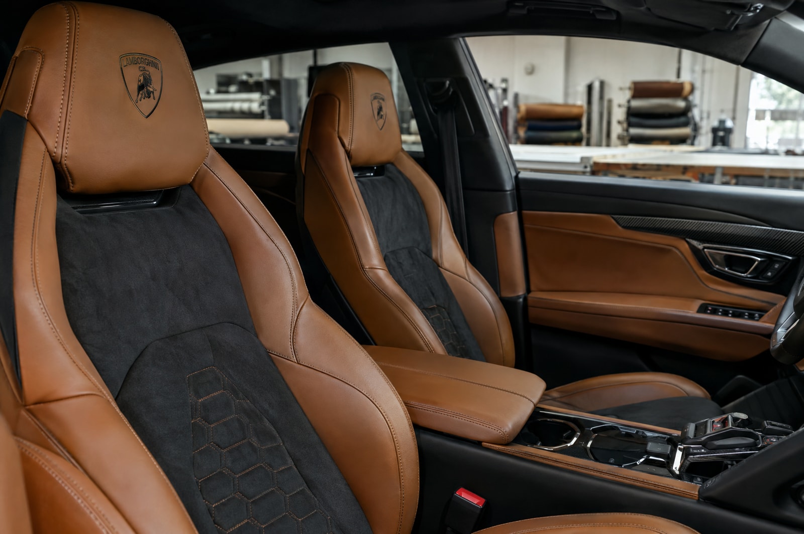 Two-tone custom interior: Material texture · Motenza, Hollywood FL