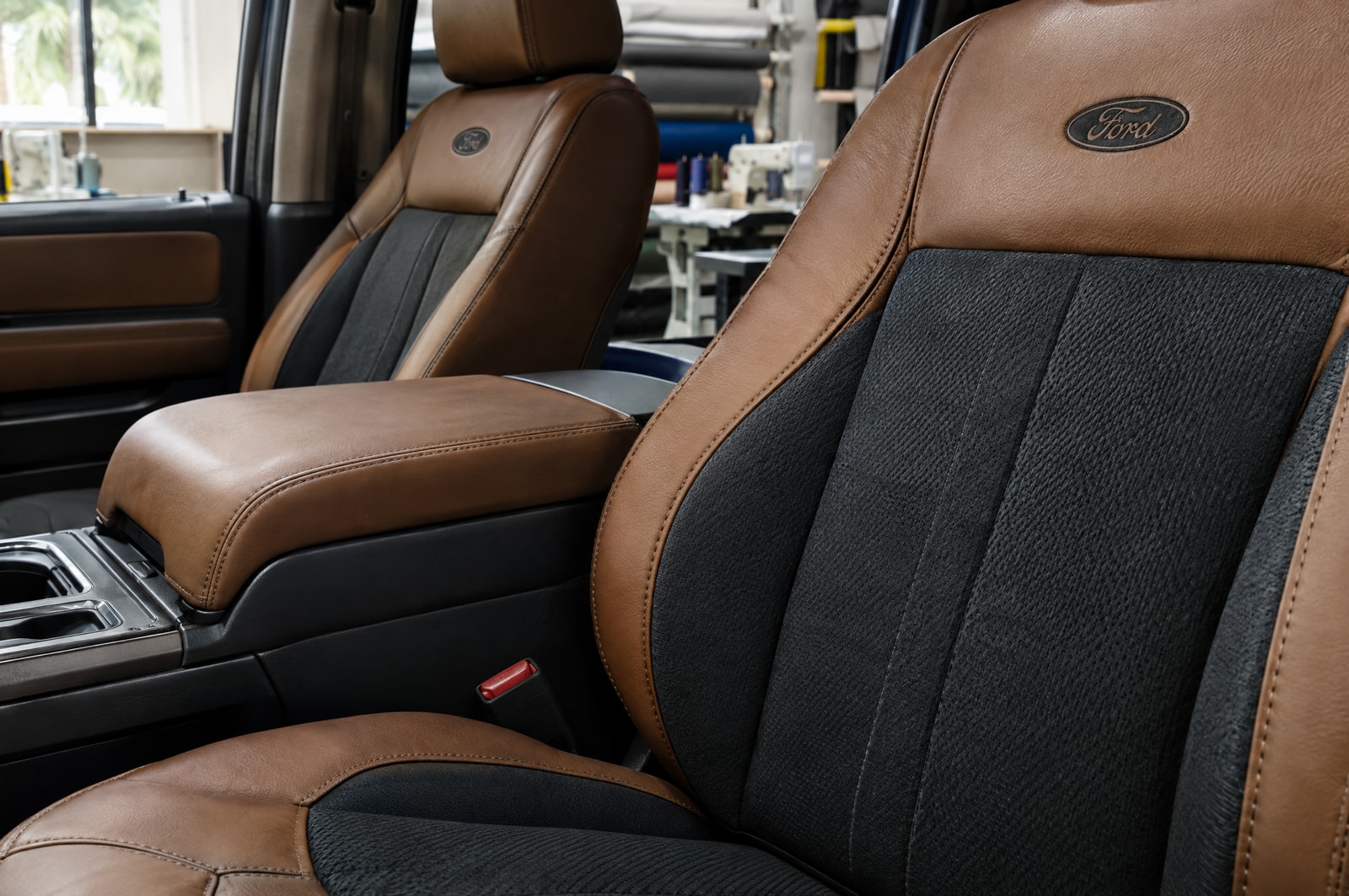 Pickup leather seat panels: Material texture · Motenza, Hollywood FL