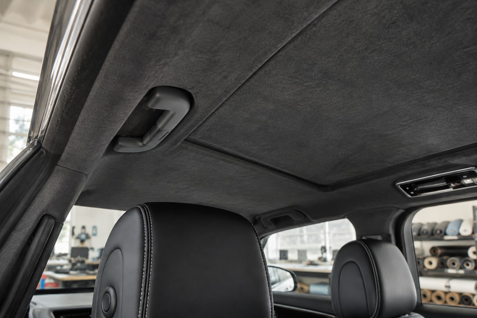 Headliner upholstery: Seam detail · Motenza, Hollywood FL