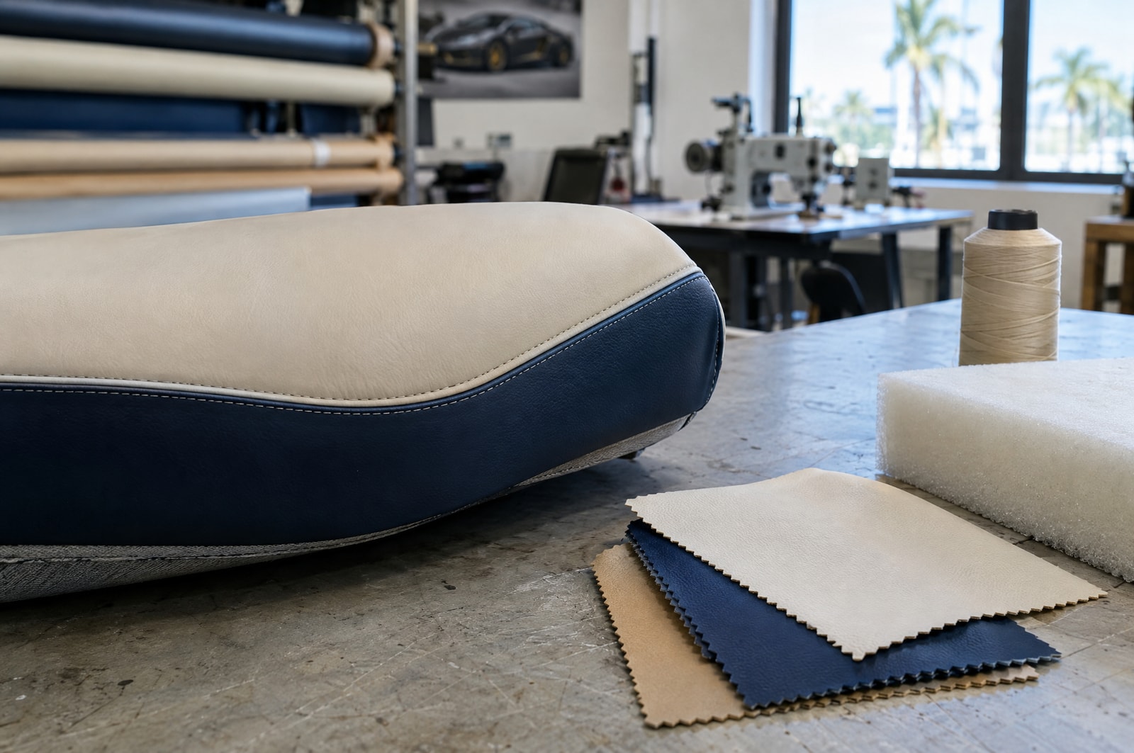 Marine upholstery materials: Fit and finish · Motenza, Hollywood FL