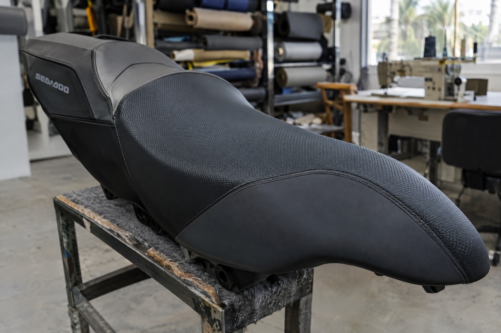 Personal watercraft seat: Material texture · Motenza, Hollywood FL