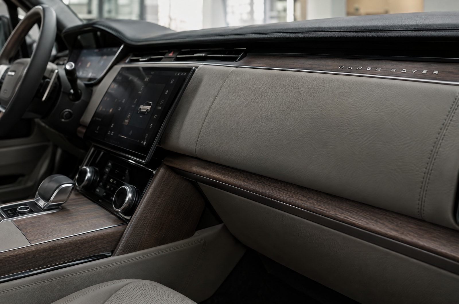 Luxury SUV leather interior: Material texture · Motenza, Hollywood FL