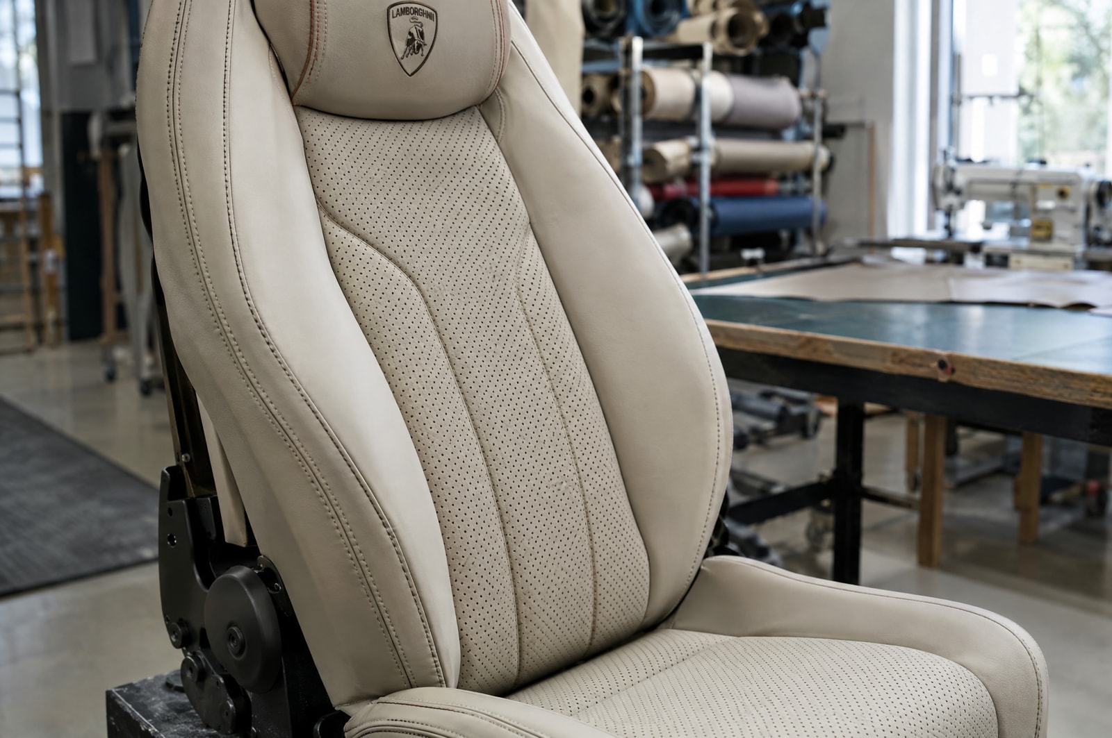 Leather seat construction: Material texture · Motenza, Hollywood FL