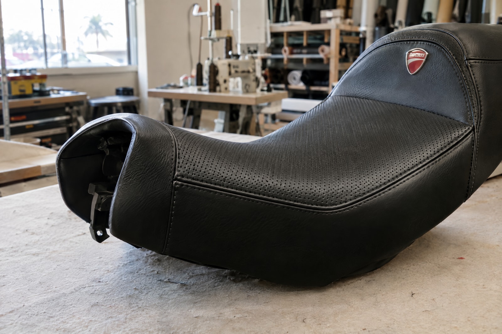 Motorcycle and golf cart seating: Material texture · Motenza, Hollywood FL